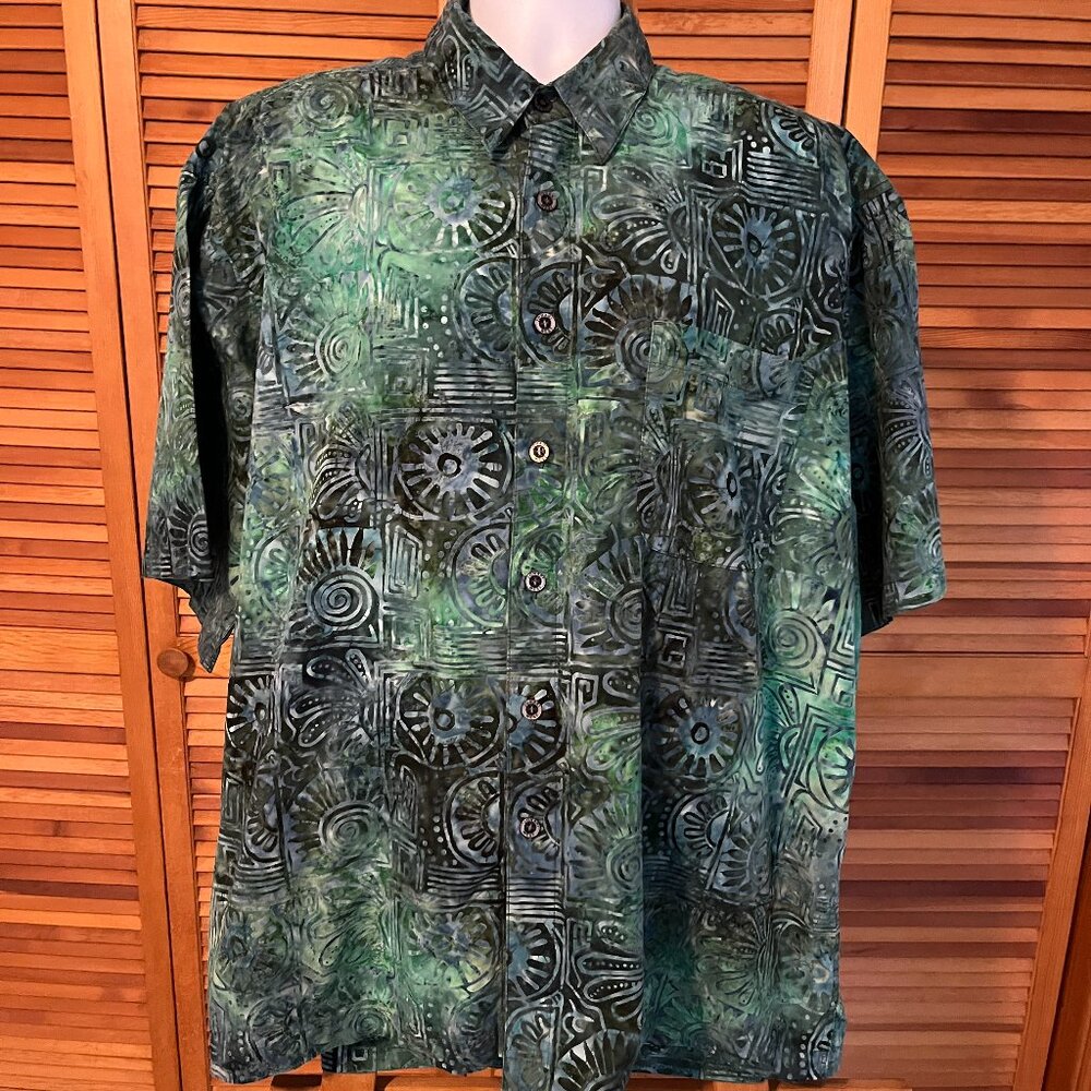 JOHARI WEST SZ 2XL 100% COTTON SS HAWAIIAN SHIRT